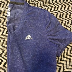 Adidas marled purple work out top